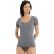 Icebreaker Merino 150 Siren SS Sweetheart - Womens, Gritstone HTHR, Extra Small, IB103062013XS