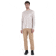 Icebreaker Merino 150 Tech Lite III LS Relaxed Pocket Tee - Mens, Ecru Heather, Extra Large, IB0A56WG116XL