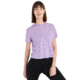 Icebreaker Merino 150 Tech Lite III SS Crop Tee - Womens, Purple Gaze, Large, IB0A56Y2736L