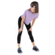 Icebreaker Merino 150 Tech Lite III SS Crop Tee - Womens, Purple Gaze, Large, IB0A56Y2736L