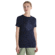 Icebreaker Merino 150 Tech Lite III SS Tee Hike Path - Womens, Midnight Navy, Large, IB0A56YJ401L