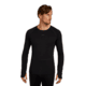 Icebreaker Merino 200 ZoneKnit Long Sleeve Crew Thermal Top - Mens, Black, Extra Large, IB0A579O001XL