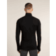 Icebreaker Merino 200 ZoneKnit Long Sleeve Half Zip Thermal Top - Mens, Black, Extra Large, IB0A57CH001XL