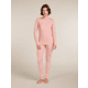 Icebreaker Merino 260 Tech Long Sleeve Crew Thermal Top - Womens, Blush, Large, IB1043870GUL