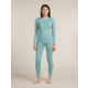 Icebreaker Merino 260 Tech Long Sleeve Crew Thermal Top - Womens, Hydro, Small, IB104387451S