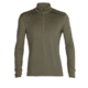 Icebreaker Merino 260 Tech Long Sleeve Half Zip Thermal Top - Mens, Loden, Extra Large, IBB04372069XL