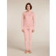 Icebreaker Merino 260 Tech Long Sleeve Half Zip Thermal Top - Womens, Blush, Medium, IBB043900GUM
