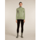 Icebreaker Merino 260 Tech Long Sleeve Half Zip Thermal Top - Womens, Lichen, Large, IBB04390A74L