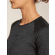 Icebreaker Merino 260 ZoneKnit Long Sleeve Crew Thermal Top - Womens, Jet HTHR, Medium, IB0A57CL011M