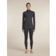 Icebreaker Merino 260 ZoneKnit Long Sleeve Half Zip Thermal Top - Womens, Jet HTHR, Large, IB0A57CM011L