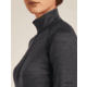 Icebreaker Merino 260 ZoneKnit Long Sleeve Half Zip Thermal Top - Womens, Jet HTHR, Large, IB0A57CM011L