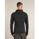 Icebreaker Merino Blend 200 RealFleece Descender Long Sleeve Zip Hoodie - Mens, Jet HTHR/Black/CB, Large, IBBA56VZ944L