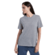Icebreaker Merino Linen SS Tee Stripe - Womens, Snow/Midnight Navy/S, Small, IB0A56ZYA78S
