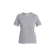 Icebreaker Merino Linen SS Tee Stripe - Womens, Snow/Midnight Navy/S, Small, IB0A56ZYA78S