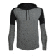 Icebreaker Cool-Lite Momentum Long Sleeve Hood - Men's, Black/Snow Heather/Black, Medium, 103615003M