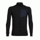 Icebreaker Momentum Long Sleeve Zip - Men's, Black/Black, Small, 103613001S