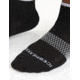 Icebreaker Multisport Light Mini Socks - Womens, Black/Snow/Metro Heather, Medium, IB105127377M