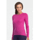 Icebreaker Oasis Long Sleeve Crew Top - Women's-Magenta-Medium