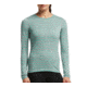 Icebreaker Oasis Long Sleeve Crew Top - Women's-Stripe Metro Heather/Patina-Medium