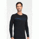Icebreaker Oasis Long Sleeve Crewe Surge Top - Men's-Black-Large