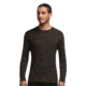 Icebreaker Oasis Long Sleeve Crewe Top - Men's-Chocolate Overdye-Large