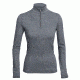 Icebreaker Oasis Long Sleeve Half Zip, Gritstone Hthr, XL, 100515003XL