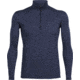 Icebreaker Oasis Long Sleeve Half Zip Top - Men's-Fathom Heather-Medium