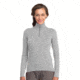 Oasis Long Sleeve Half Zip Top - Womens-Blizzard Heather-X-Large