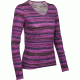 Icebreaker Oasis Long Sleeve V Shoreline Top - Women's-Magenta-Large
