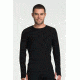 Icebreaker Pursuit Body Fit Long Sleeve Crewe - Men's-Black/Monsoon-Small