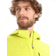 Icebreaker Quantum III Long Sleeve Zip Hoodie - Mens, Bio Lime/Loden/Cb, Small, IB0A59JX868S