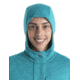 Icebreaker Quantum III Long Sleeve Zip Hoodie - Womens, Flux Green/Ether/Cb, Medium, IB0A59JW859M