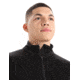 Icebreaker Quantum III Long Sleeve Zip Jacket - Mens, Black, 2XL, IB0A56FP001XXL