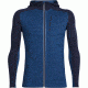 Icebreaker Quantum Long Sleeve Zip Hood Jacket - Men's-Largo/Midnight Navy-X-Large