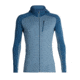 Icebreaker Quantum Long Sleeve Zip Hood - Mens, Granite Blue/Prussian Blue, Small, 103872-403-S