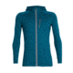 Icebreaker Quantum Long Sleeve Zip Hood - Mens, POSEIDON/TIMBERWOLF, L, 103872406L