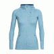 Icebreaker Quantum Long Sleeve Zip Hood, Waterfall/Waterfall, L, 101466410L