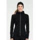 Icebreaker Quantum Long Sleeve Zip Hood - Women's-Black-X-Small