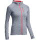 Icebreaker Quantum Long Sleeve Zip Hood - Women's-Mineral/Grapefruit-Large