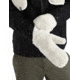 Icebreaker RealFleece High Pile Mittens, Ecru Heather, Small, IB0A59JY116S