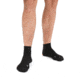 Icebreaker Run+ Ultralight Mini Socks - Men's, Black/Snow, Medium, IB104213A06M
