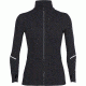Icebreaker Rush Long Sleeve Zip - Women's-Black-Small