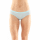 Icebreaker Siren Hipkini - Women's, Blizzard Heather/Aqua Splash/Stripe, Small, 104704003S