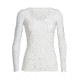 Icebreaker Siren Long Sleeve Sweetheart Top - Women's, Snow, Small, IB103194101S