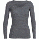 Icebreaker Siren Long Sleeve Sweetheart Top - Women's, Gritstone Heather, Extra Large, IB103194004XL