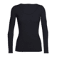 Icebreaker Siren Long Sleeve Sweetheart Top - Women's, Black, Small, IB103194001S