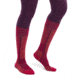 Icebreaker Ski+ Light Over The Calf Socks - Women's, Electrnpnk/Earth/Nghtshad, Medium, IB104879965M