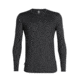 Icebreaker Sphere Long Sleeve Crew, Mens, Black Hthr, Large, 104569001L