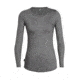 Icebreaker Cool-Lite Sphere Long Sleeve Low Crewe - Women's, Panther/Snow/Stripe, Medium, 104677001M