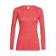 Icebreaker Sphere Long Sleeve Low Crewe, Poppy Red Hthr, L, 104091601L